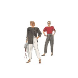8957 EZ VOG UNLINED ASYMMETRY JACKET, PANTS, TOP PATTERN 14-18
